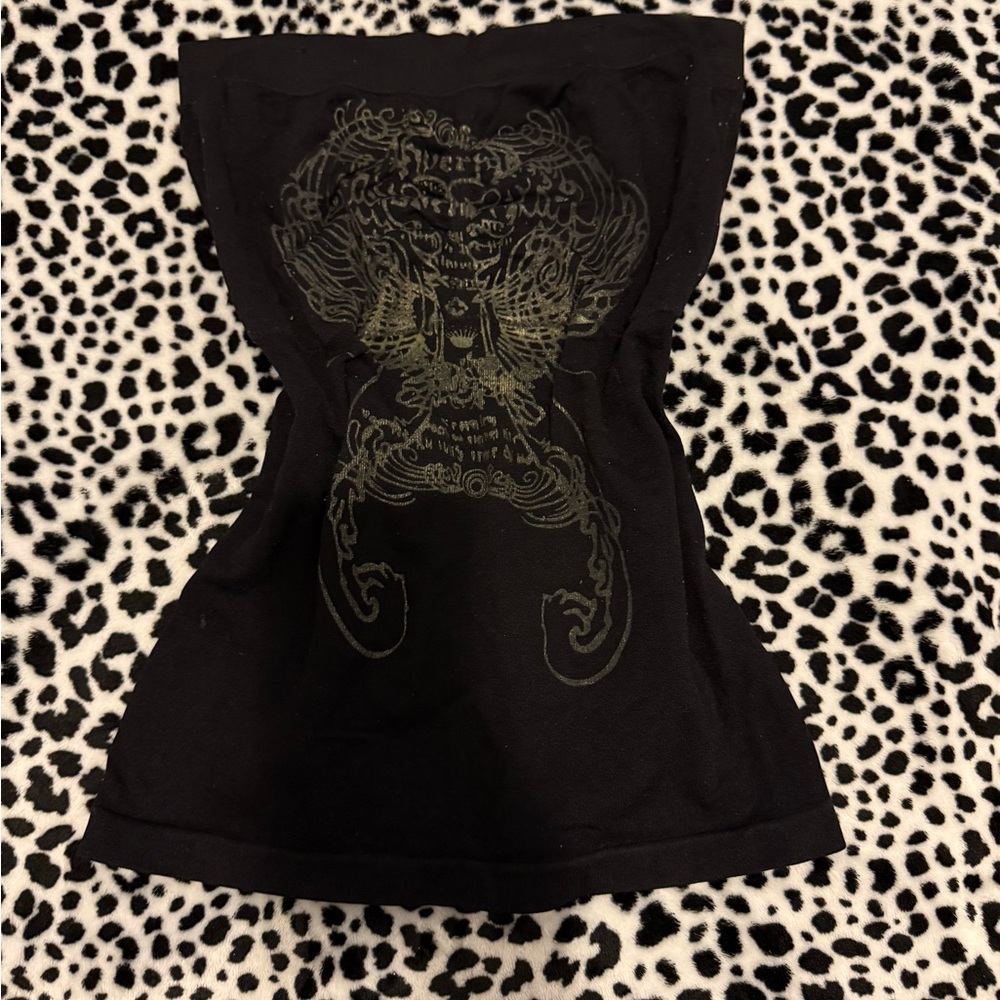 Elegant Black Graphic Tank Top